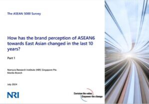 How has the brand perception of ASEAN6 towards East Asian changed in the last 10 years